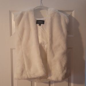 Express faux fur vest size small